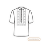 Iloilo Pre-Cut Polo Barong Cotton Hablon with Pattern