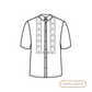 Iloilo Pre-Cut Polo Barong Cotton Hablon with Pattern
